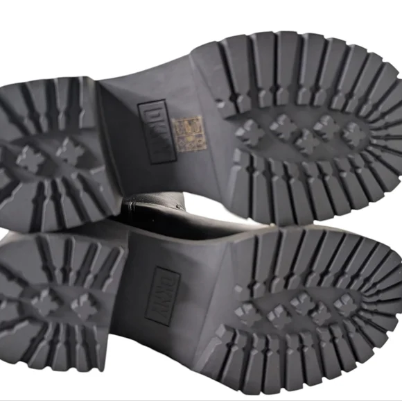 New DKNY Paloma Logo Knee High Platform Boot in Black... Size 7 - Picture 12 of 12